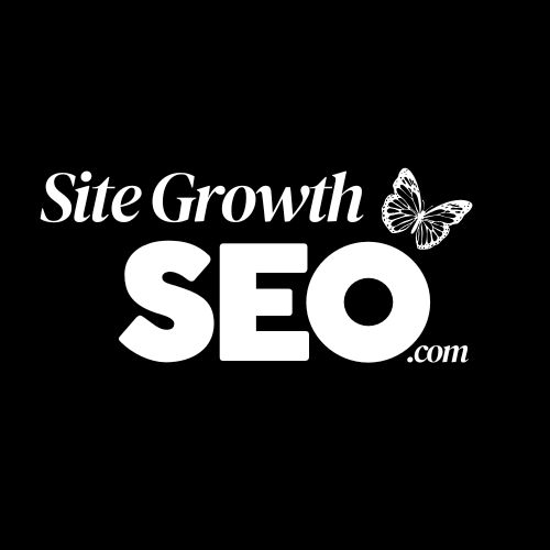 Site Growth SEO black and white logo