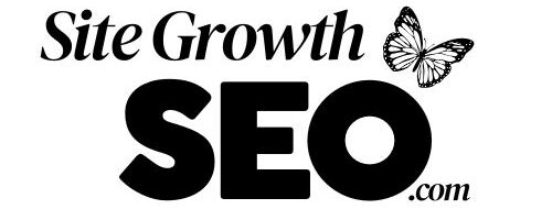 Site Growth SEO white and black logo